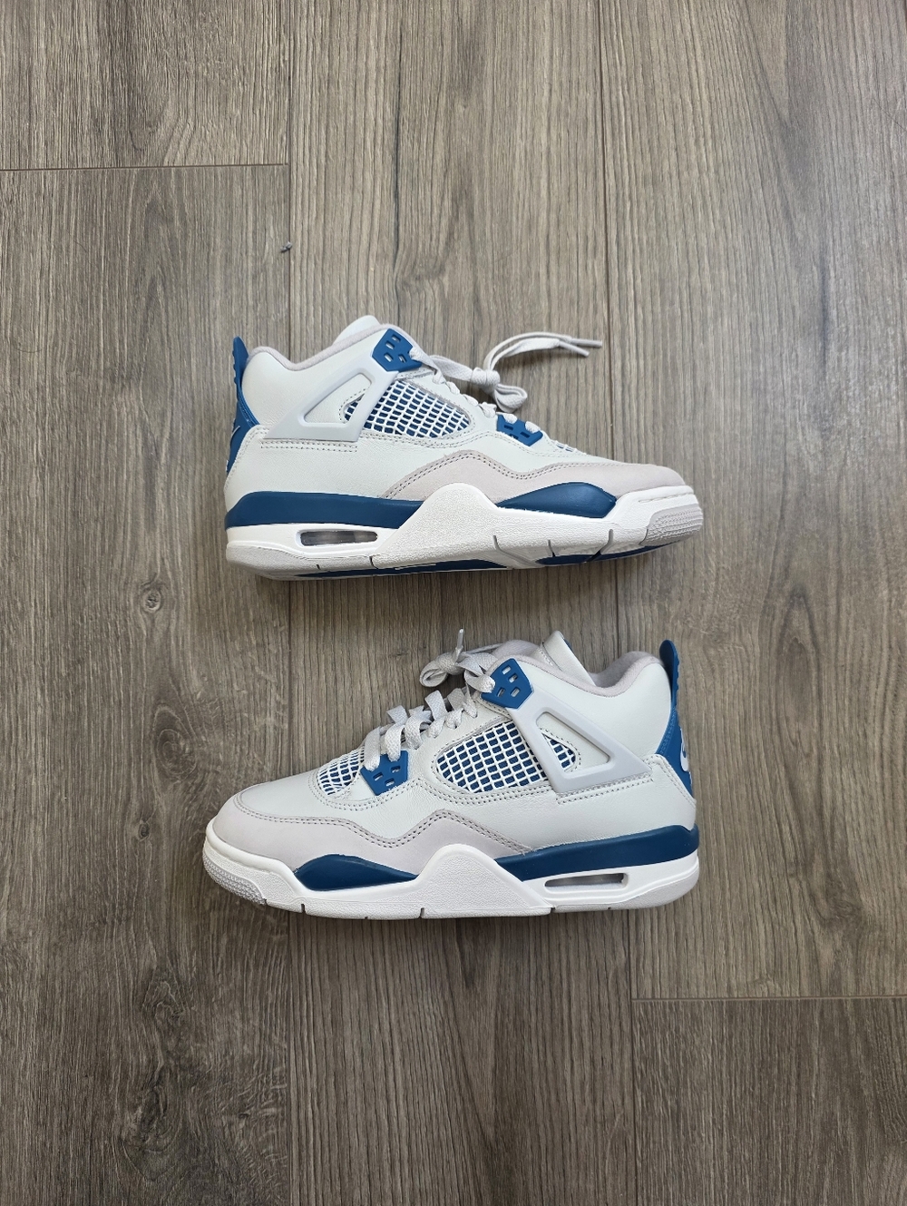 Air Jordan 4 Retro Military Blue Sneakers GS Size 5Y Womens 6.5